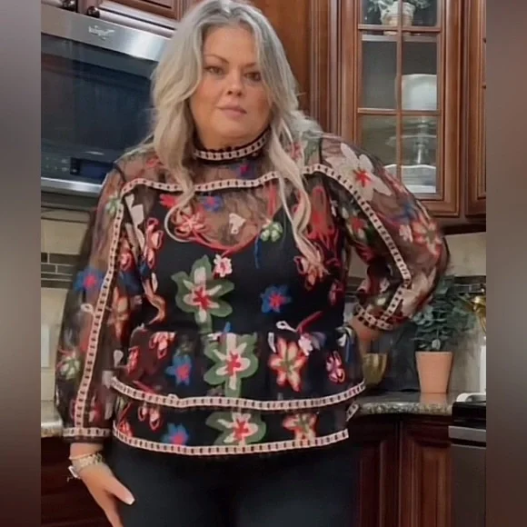 Anna Sui lace blouse XL - Picture 5 of 10